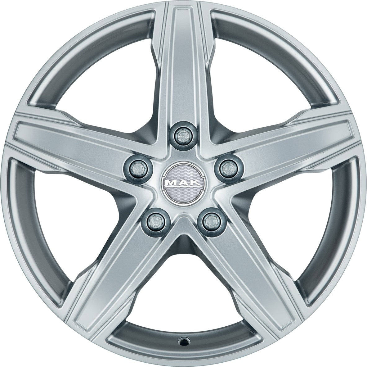 Mak King 5 silver Alufelge 7.5x17 Zoll ET33 LK 5x130 ML84.1 – Bild 2