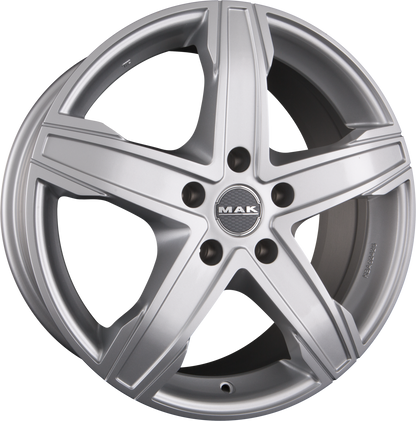 Mak King 5 Silver Alufelge 7.5x17 Zoll ET55 LK 5x120 ML65.1