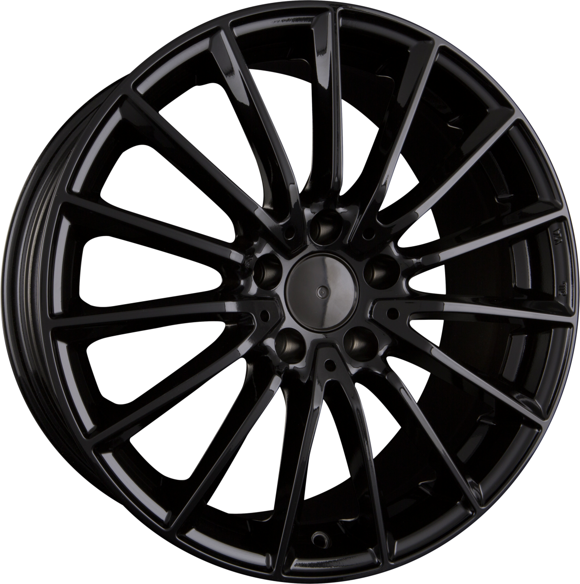 Mak Komet Gloss Black Alufelge 8x18 Zoll ET33 LK 5x112 ML66.6 – Bild 2