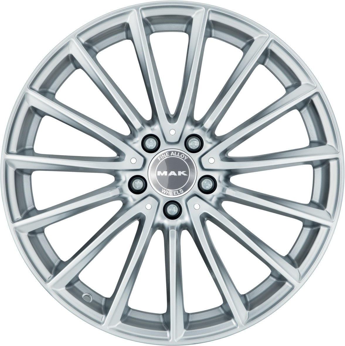 Mak Komet silver Alufelge 8x19 Zoll ET48 LK 5x112 ML66.6 – Bild 2