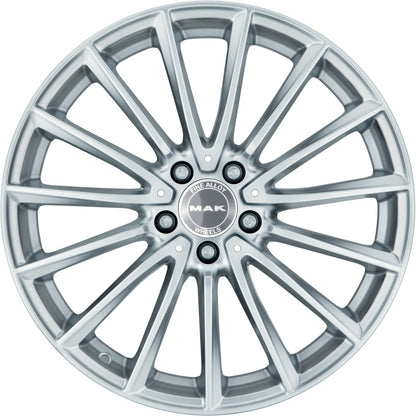 Mak Komet silver Alufelge 8x19 Zoll ET48 LK 5x112 ML66.6 – Bild 2