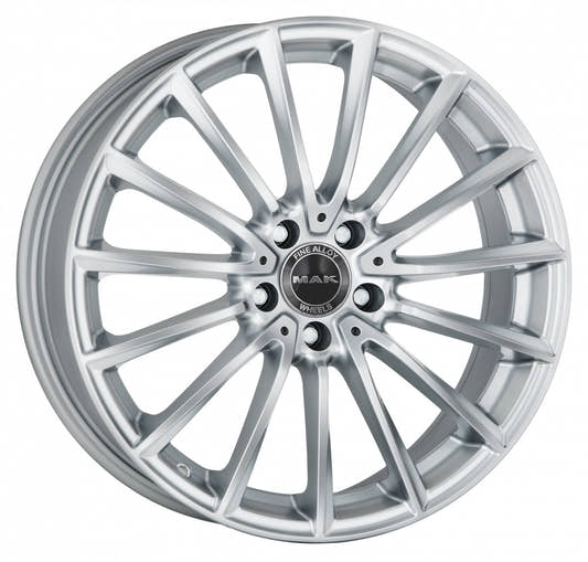 Mak Komet silver Alufelge 9x18 Zoll ET42 LK 5x112 ML66.6
