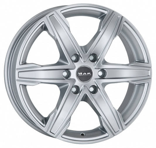 Mak King 6 silver Alufelge 9x20 Zoll ET47 LK 6x114.3 ML66.1