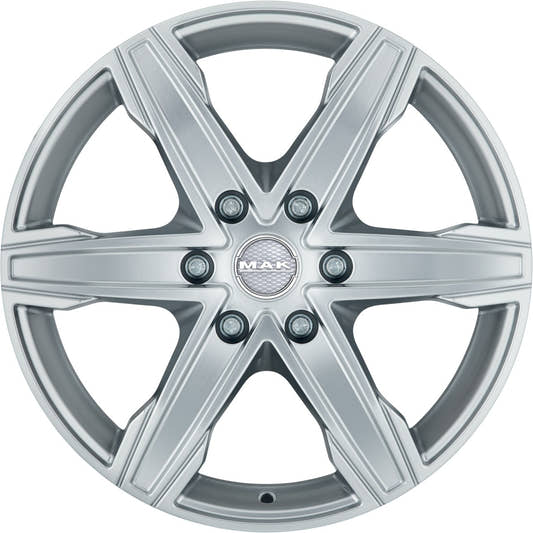 Mak King 6 silver Alufelge 9x20 Zoll ET47 LK 6x114.3 ML66.1 – Bild 2