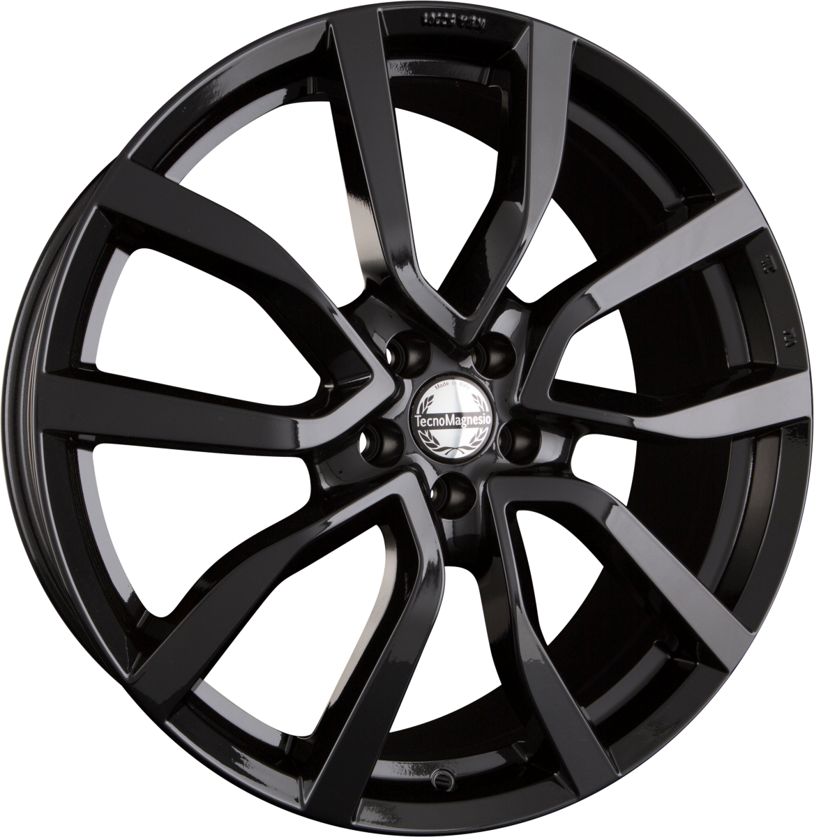 Tecnomagnesio Shake X Glossy Black Alufelge 8x20 Zoll ET45 LK 5x108 ML63.4 – Bild 2