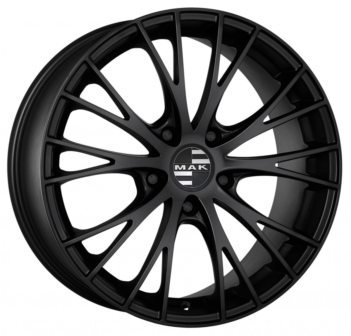 Mak Rennen matt black Alufelge 8.5x19 Zoll ET21 LK 5x112 ML66.45