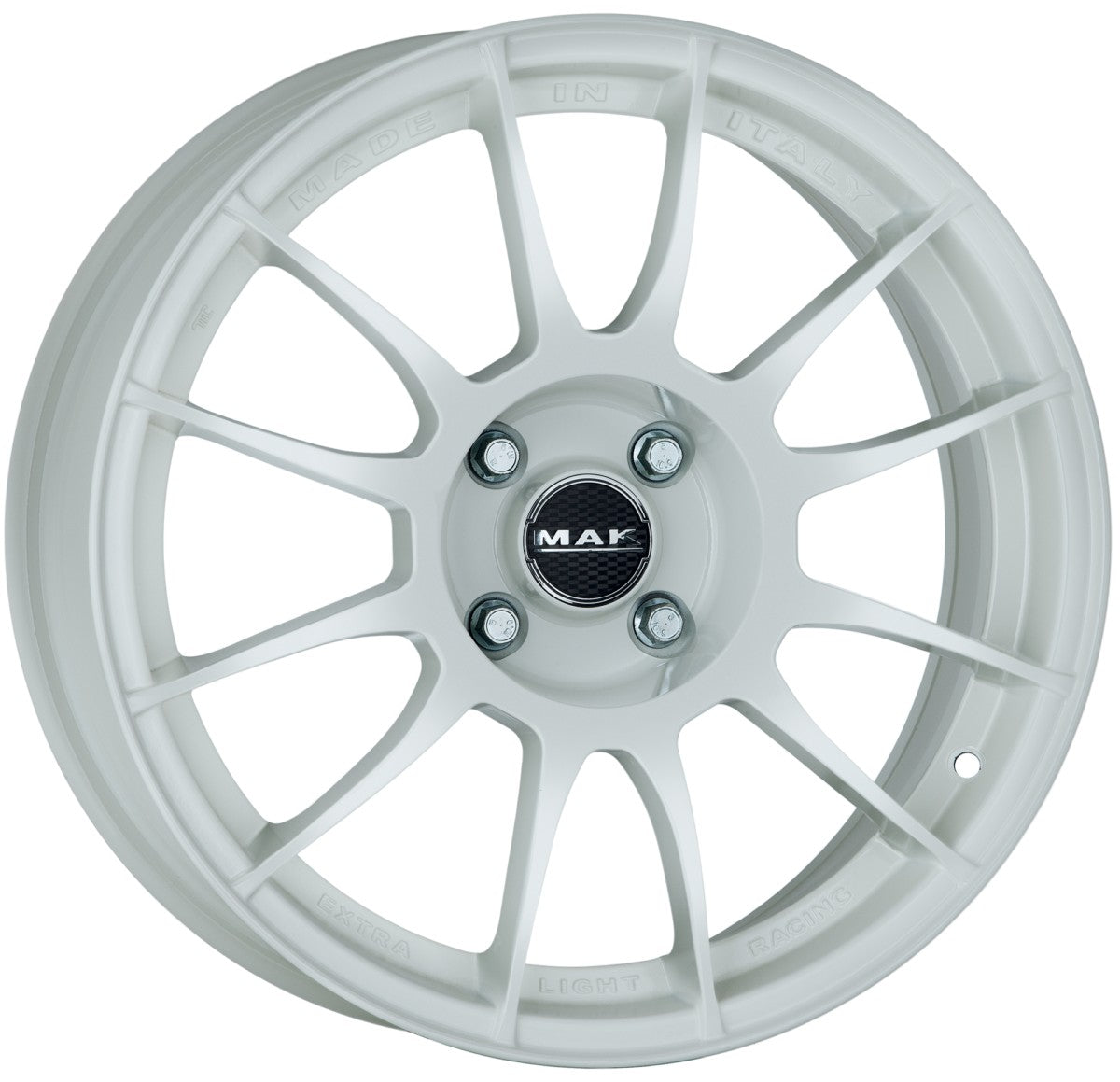 Mak XLR gloss white Alufelge 7x16 Zoll ET45 LK 4x108 ML63.4