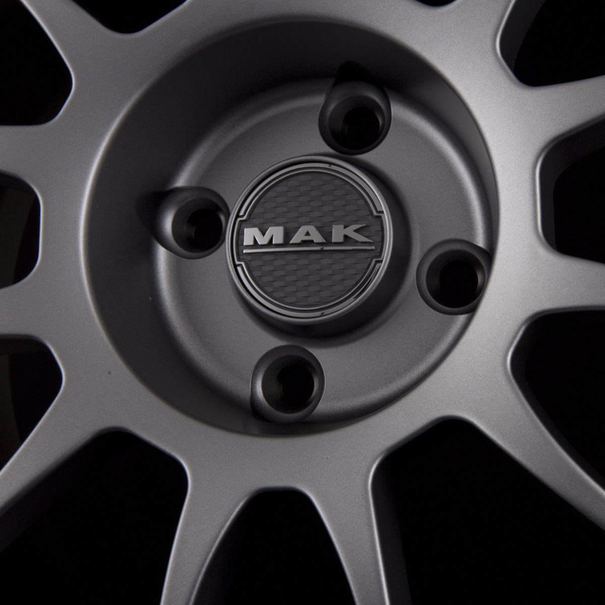 Mak XLR Matt Graphite Alufelge 7x16 Zoll ET23 LK 4x108 ML65.1 – Bild 4