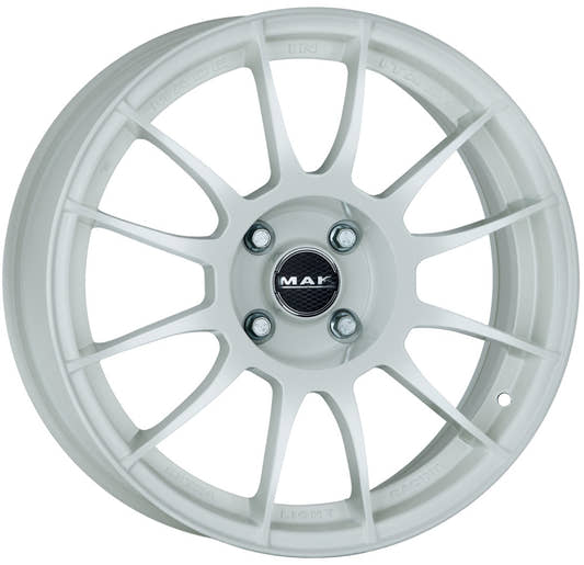Mak XLR gloss white Alufelge 7x18 Zoll ET35 LK 4x98 ML58.1
