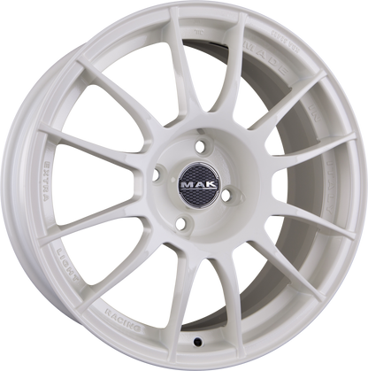 Mak XLR gloss white Alufelge 7.5x18 Zoll ET40 LK 4x100 ML72 – Bild 4