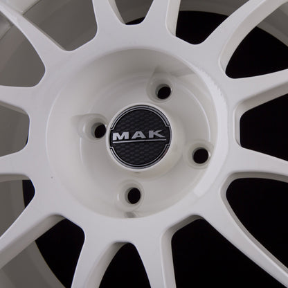 Mak XLR gloss white Alufelge 7.5x18 Zoll ET40 LK 4x100 ML72 – Bild 6