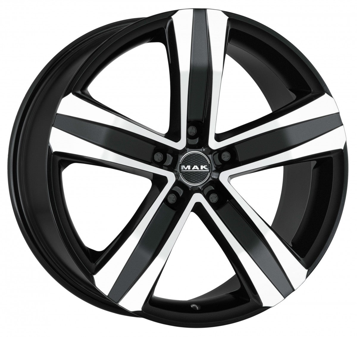 Mak Stone 5 black mirror Alufelge 6.5x16 Zoll ET55 LK 5x130 ML89.1