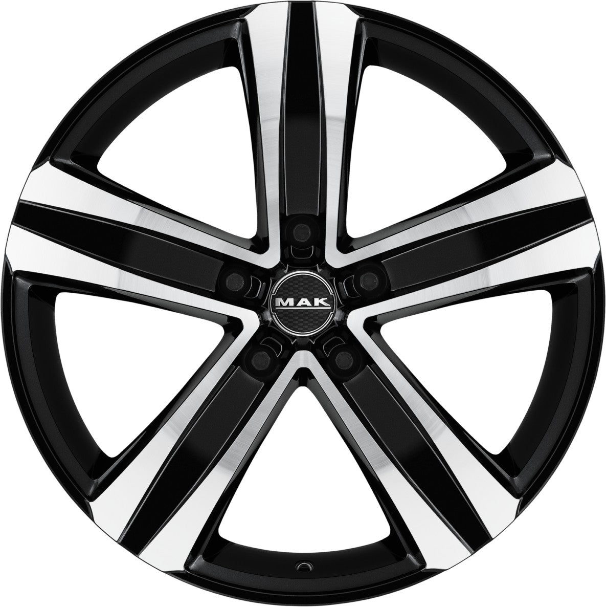 Mak Stone 5 black mirror Alufelge 6.5x16 Zoll ET55 LK 5x130 ML89.1 – Bild 2