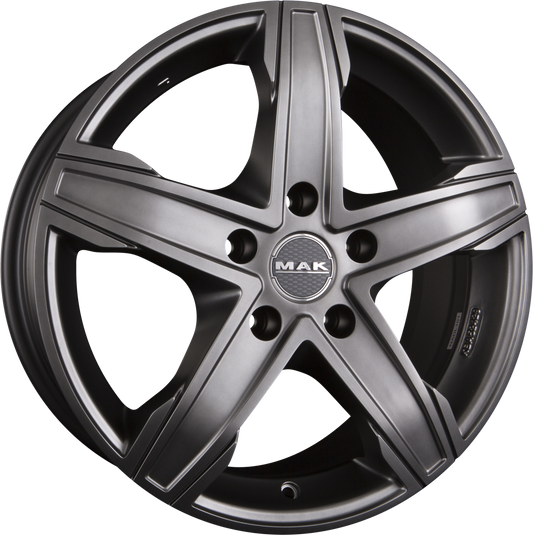 Mak King 5 Matt Titan Alufelge 8x18 Zoll ET50 LK 5x120 ML65.1 – Bild 2