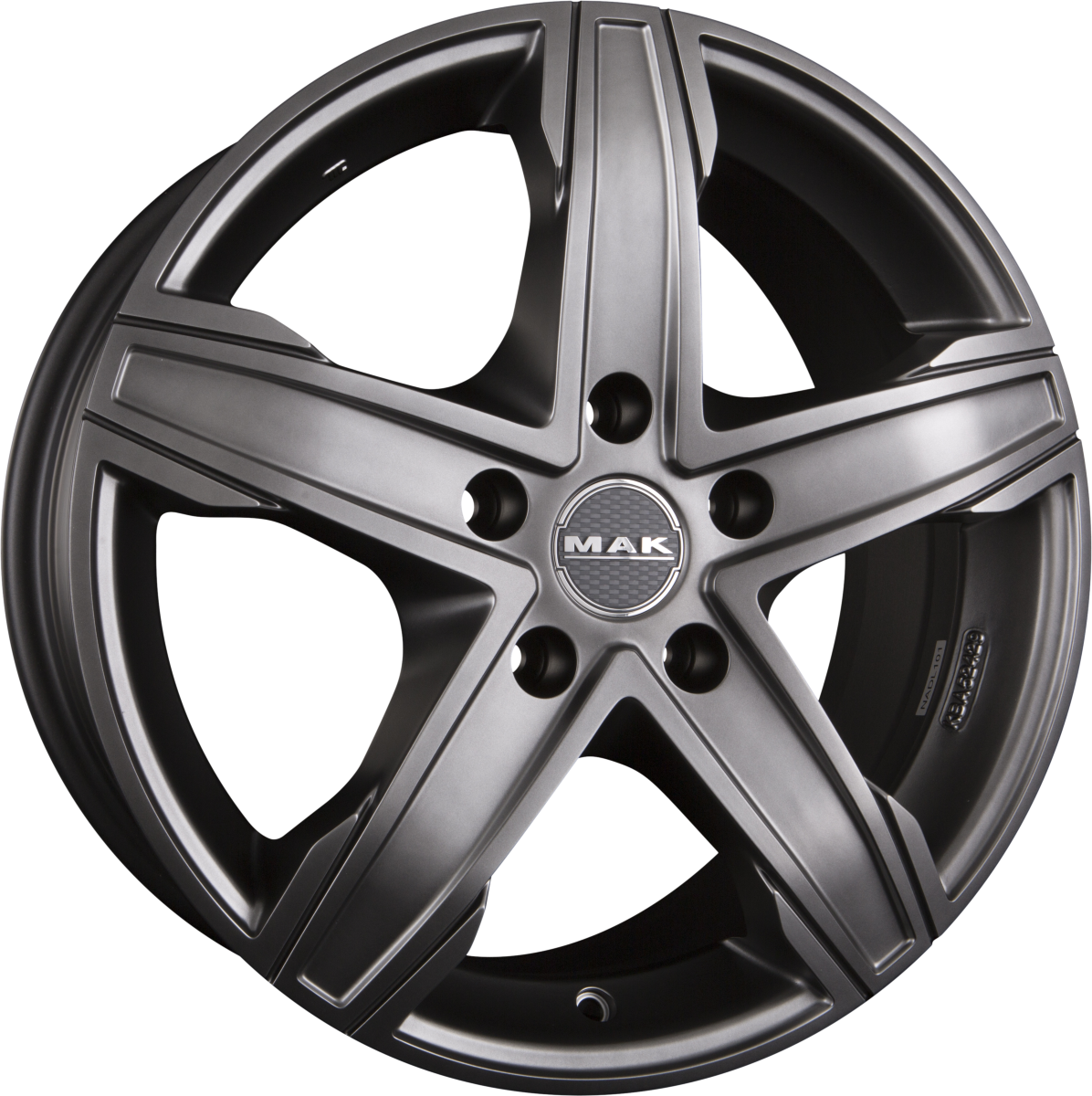 Mak King 5 Matt Titan Alufelge 8x18 Zoll ET50 LK 5x120 ML65.1 – Bild 2