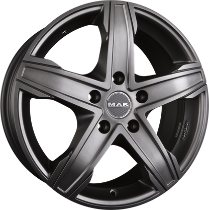 Mak King 5 Matt Titan Alufelge 8x18 Zoll ET50 LK 5x120 ML65.1 – Bild 2