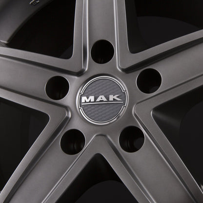 Mak King 5 Matt Titan Alufelge 8x18 Zoll ET50 LK 5x120 ML65.1 – Bild 4