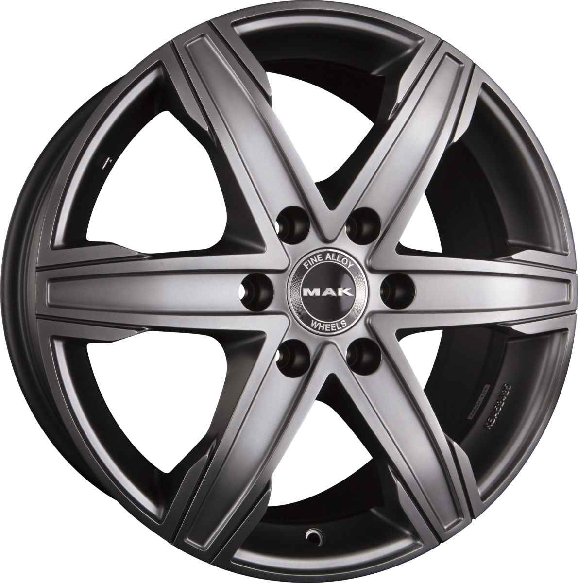 Mak King 6 Matt Titan Alufelge 8x18 Zoll ET50 LK 6x130 ML84.1 – Bild 2