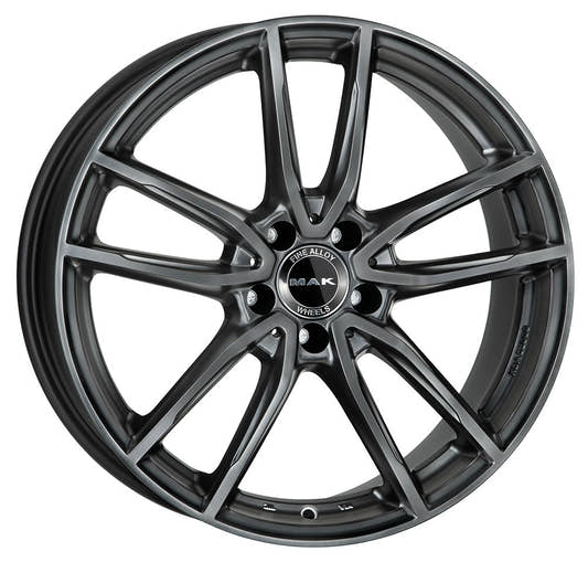 Mak Evo matt titan Alufelge 7.5x17 Zoll ET45 LK 5x112 ML66.6