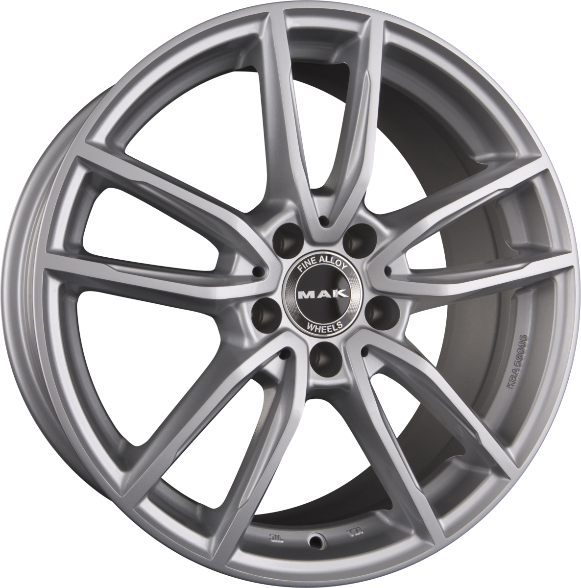 Mak Evo Silver Alufelge 8x18 Zoll ET33 LK 5x112 ML66.6 – Bild 2