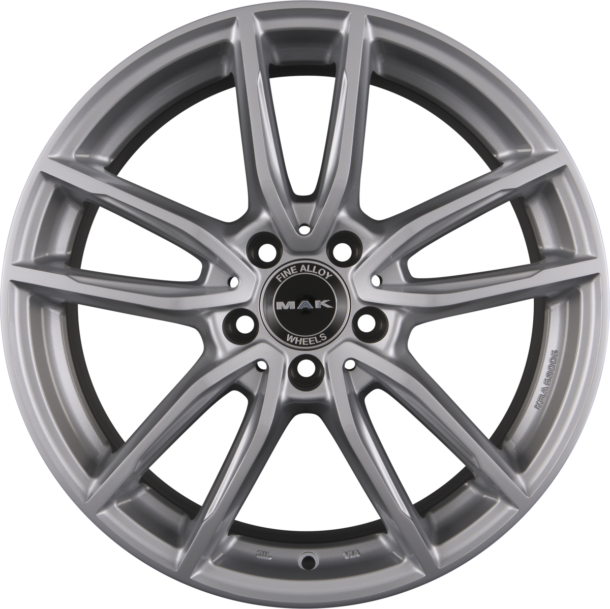 Mak Evo Silver Alufelge 9x19 Zoll ET50 LK 5x112 ML66.6