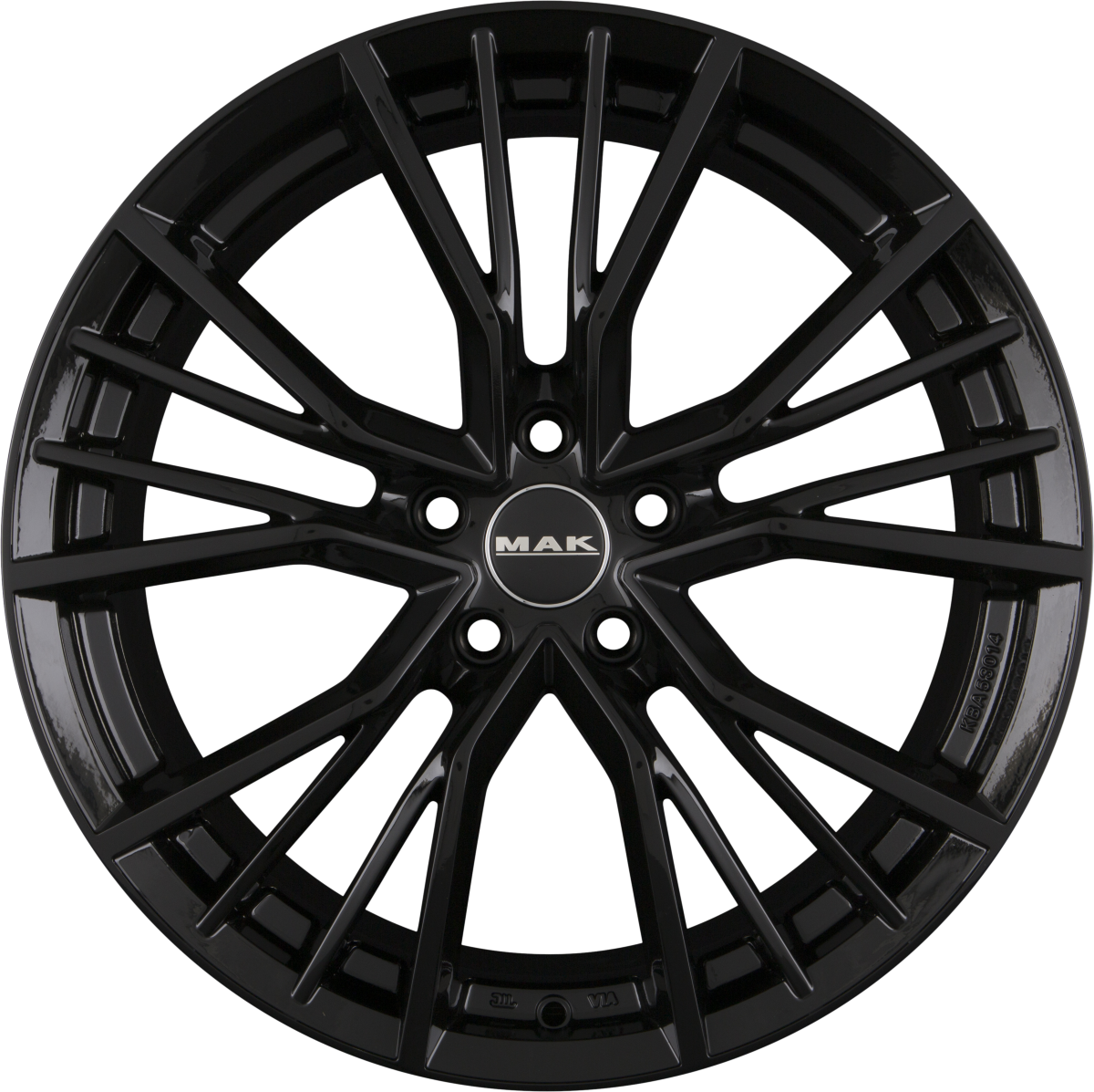 Mak Union Gloss Black Alufelge 8x18 Zoll ET26 LK 5x112 ML57.1