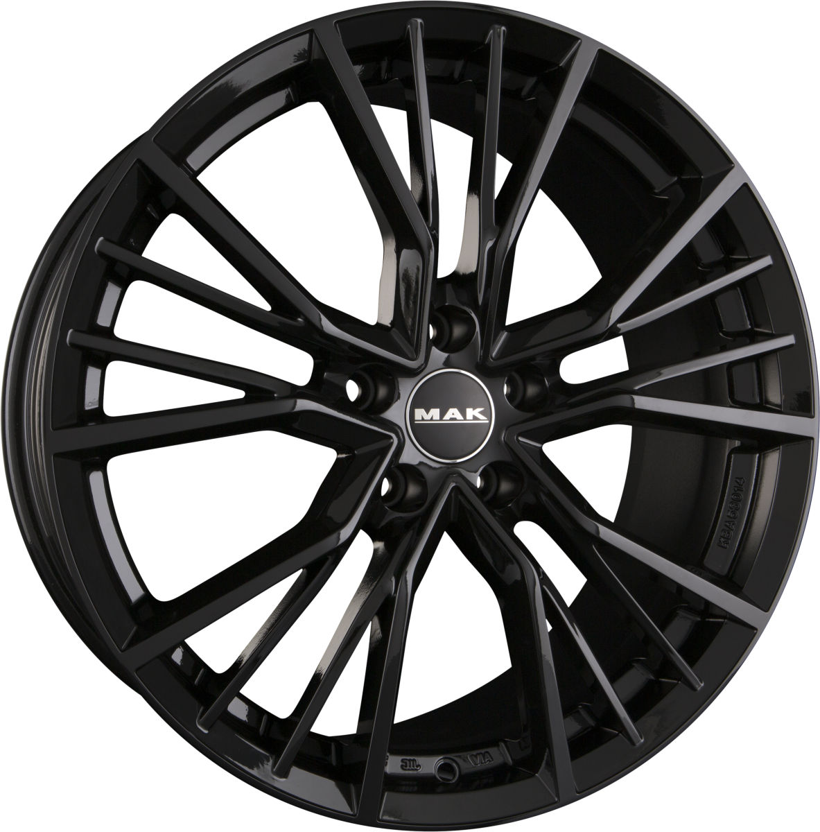 Mak Union Gloss Black Alufelge 8x18 Zoll ET26 LK 5x112 ML57.1 – Bild 2