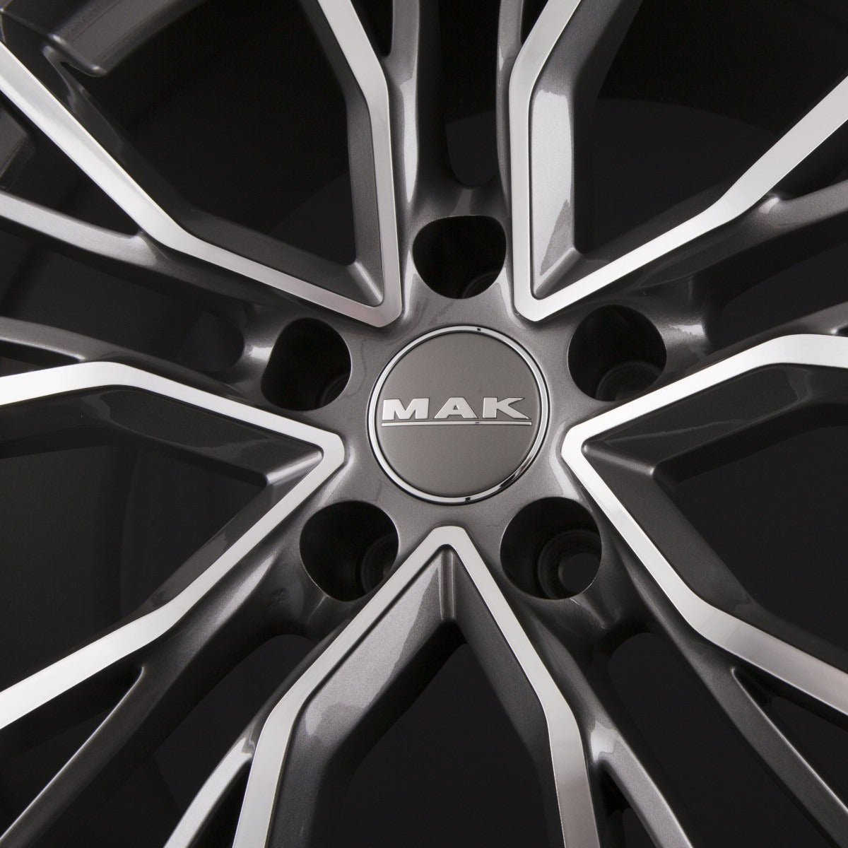 Mak Union Gun Metal Mirror Face Alufelge 8.5x19 Zoll ET42 LK 5x112 ML66.6 – Bild 5