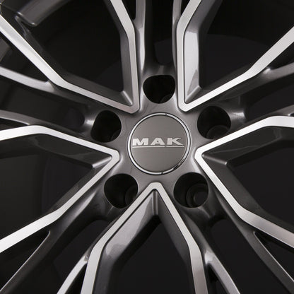 Mak Union Gun Metal Mirror Face Alufelge 8.5x19 Zoll ET42 LK 5x112 ML66.6 – Bild 5