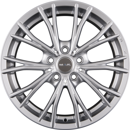 Mak Mark Silver Alufelge 8x18 Zoll ET43 LK 5x120 ML72.6