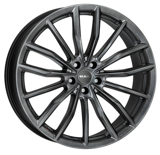 Mak Rapp matt titan Alufelge 9.5x21 Zoll ET37 LK 5x112 ML66.6