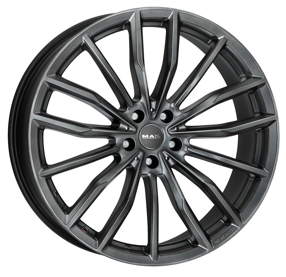 Mak Rapp matt titan Alufelge 9.5x21 Zoll ET37 LK 5x112 ML66.6