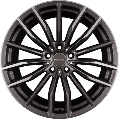 Mak Rapp Gun Metal Mirror Face Alufelge 10.5x21 Zoll ET43 LK 5x112 ML66.6