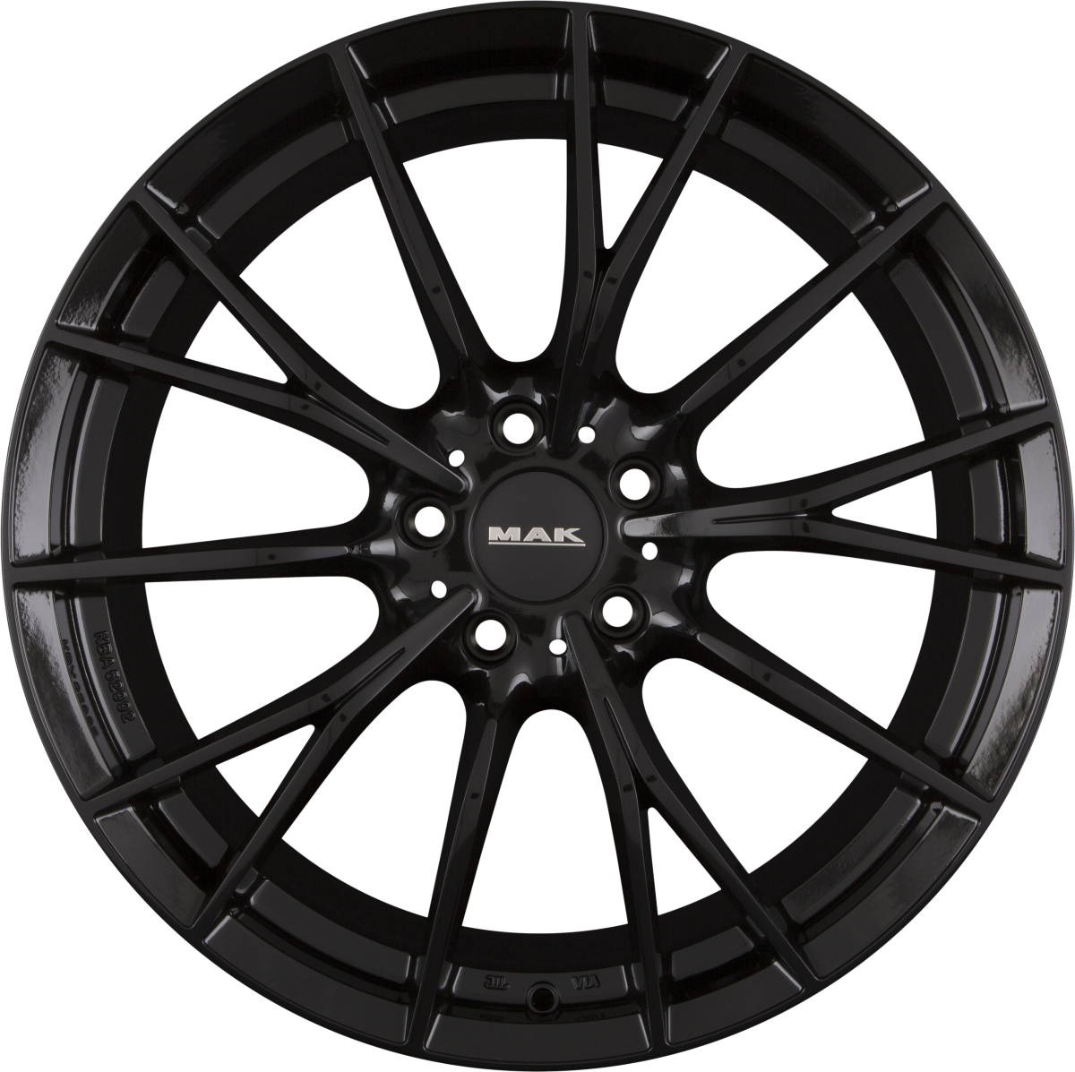 Mak Fabrik Gloss Black Alufelge 8.5x19 Zoll ET25 LK 5x112 ML66.6