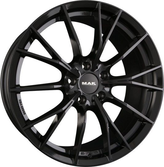 Mak Fabrik Gloss Black Alufelge 8.5x19 Zoll ET25 LK 5x112 ML66.6 – Bild 2