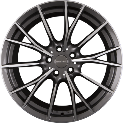 Mak Fabrik Gun Metal Mirror Face Alufelge 9.5x19 Zoll ET46 LK 5x120 ML72.6