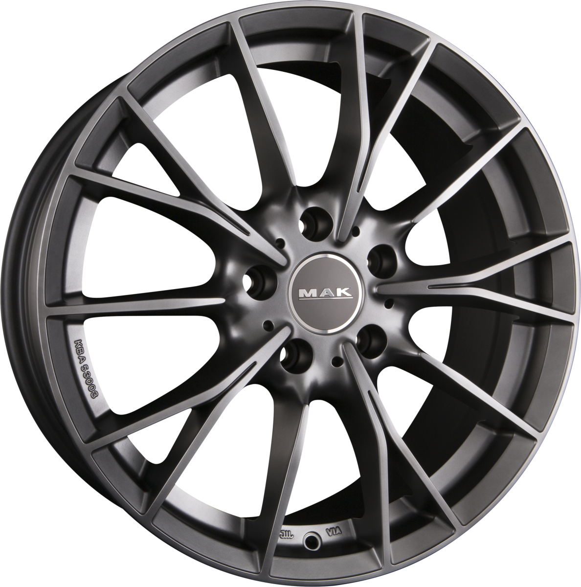 Mak Fabrik Matt Titan Alufelge 8x20 Zoll ET30 LK 5x120 ML72.6 – Bild 2