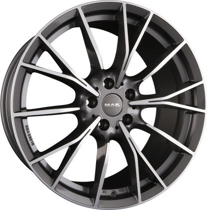Mak Fabrik Gun Metal Mirror Face Alufelge 9x20 Zoll ET30 LK 5x112 ML66.6 – Bild 2