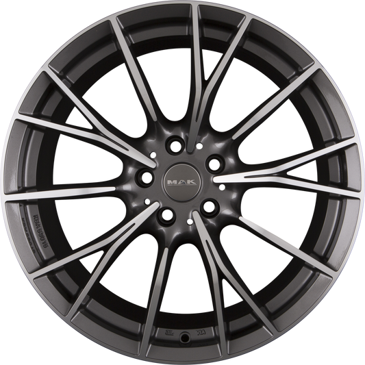 Mak Fabrik Gun Metal Mirror Face Alufelge 9x20 Zoll ET44 LK 5x112 ML66.6