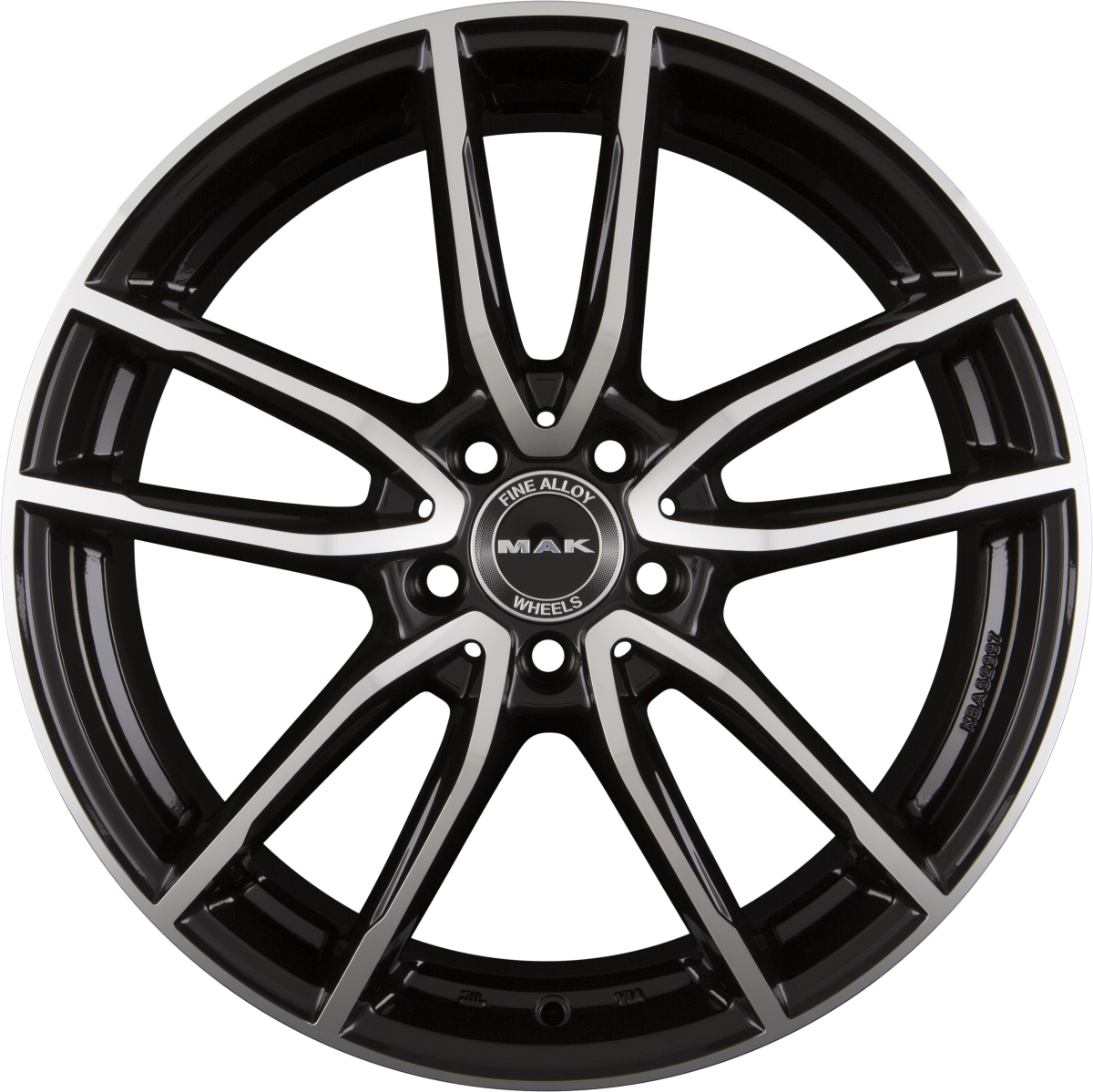 Mak Evo Black Mirror Face Alufelge 8.5x20 Zoll ET40 LK 5x112 ML66.6