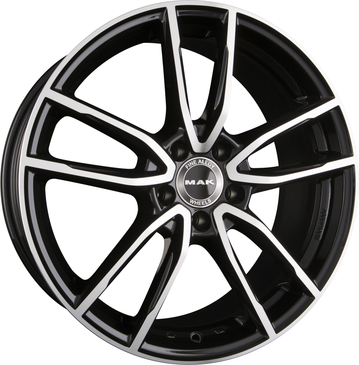 Mak Evo Black Mirror Face Alufelge 8.5x20 Zoll ET40 LK 5x112 ML66.6 – Bild 2