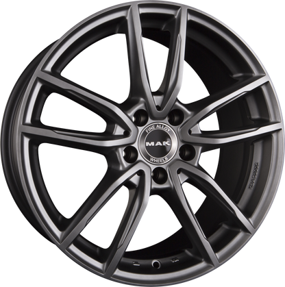 Mak Evo Matt Titan Alufelge 9.5x20 Zoll ET45 LK 5x112 ML66.6 – Bild 2