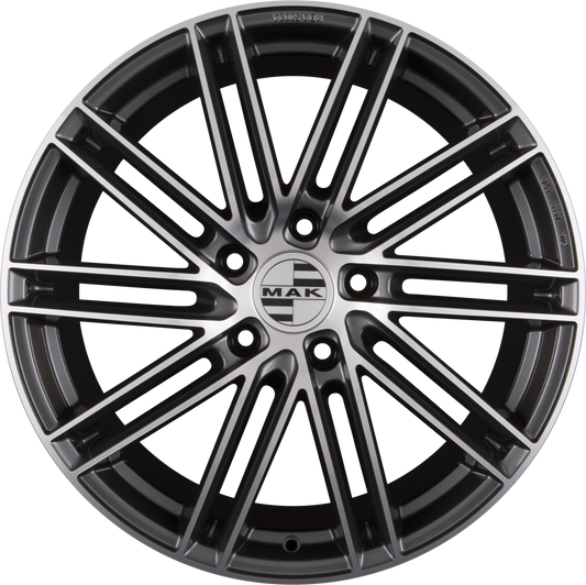 Mak Leipzig Gun Metal Mirror Face Alufelge 10x21 Zoll ET19 LK 5x112 ML66.6