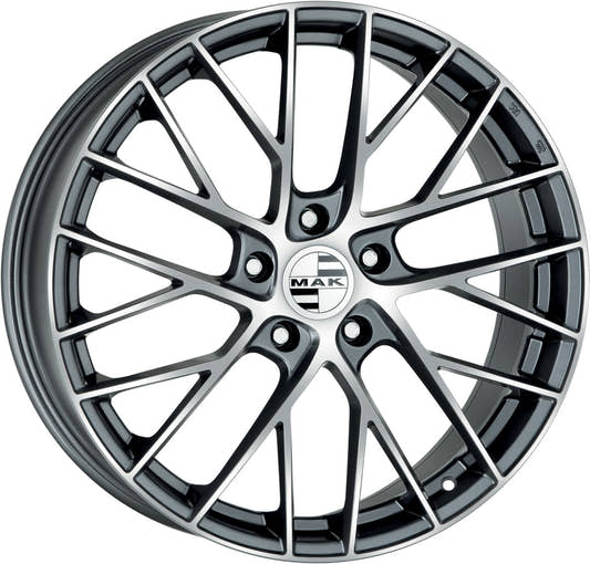 Mak Monaco-D gun metallic mirror Alufelge 11x20 Zoll ET59 LK 5x130 ML71.6