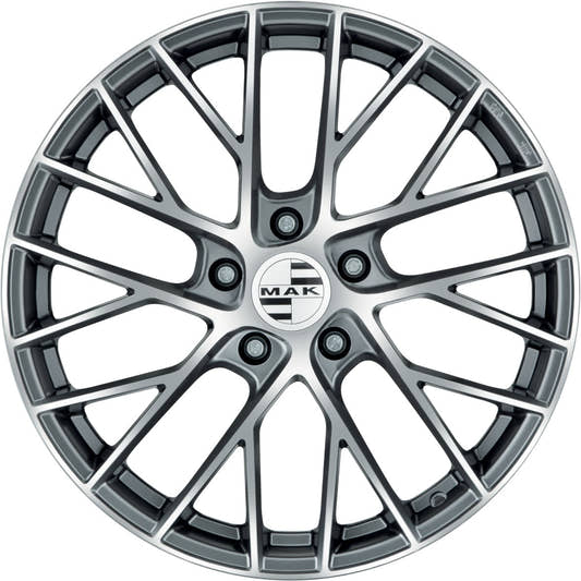 Mak Monaco-D gun metallic mirror Alufelge 11x20 Zoll ET59 LK 5x130 ML71.6 – Bild 2