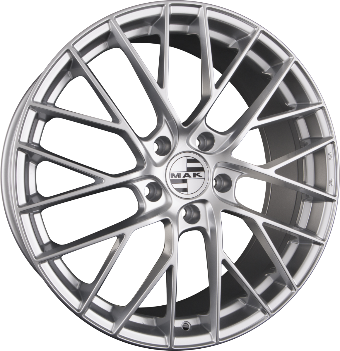 Mak Monaco Silver Alufelge 11.5x21 Zoll ET59 LK 5x130 ML71.6 – Bild 2