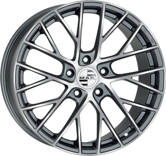 Mak Monaco gun metallic mirror Alufelge 8.5x20 Zoll ET51 LK 5x130 ML71.6