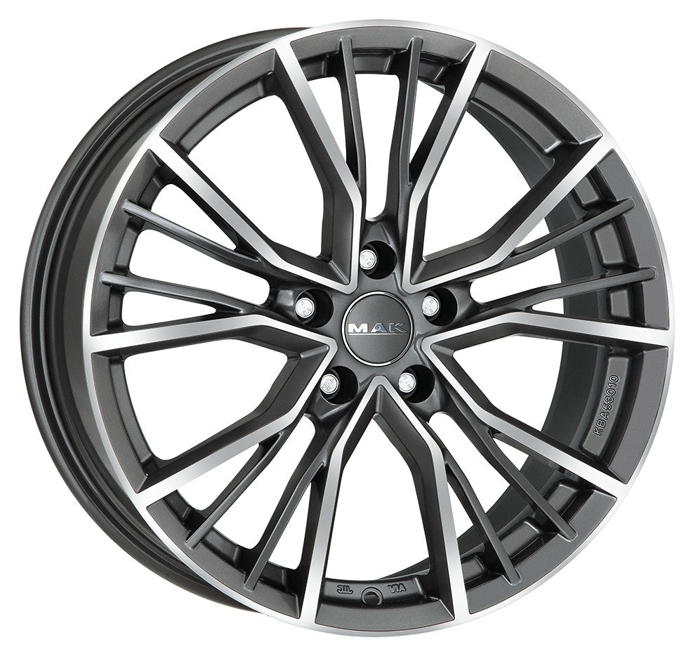 Mak Union gun metallic mirror Alufelge 8.5x20 Zoll ET32 LK 5x112 ML66.45