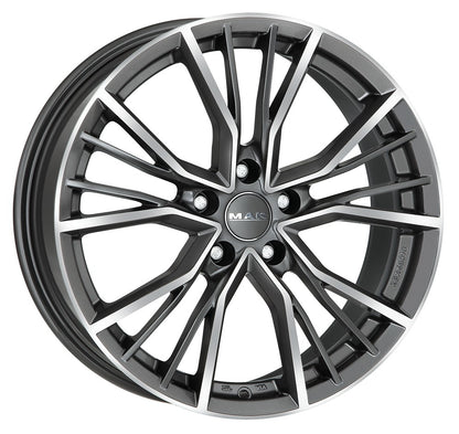 Mak Union gun metallic mirror Alufelge 8.5x20 Zoll ET32 LK 5x112 ML66.45