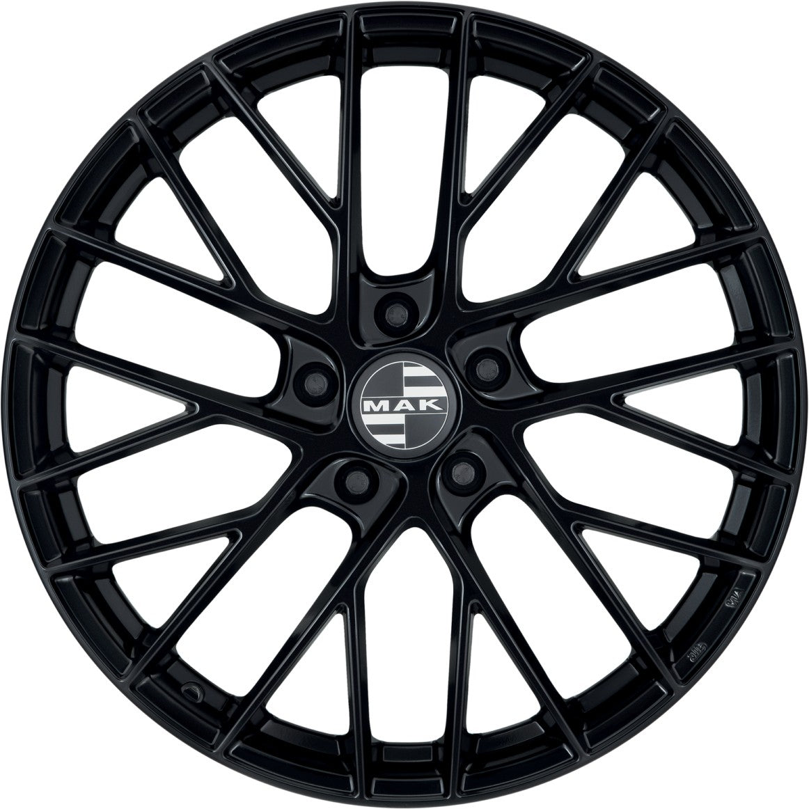Mak Monaco gloss black Alufelge 8.5x21 Zoll ET51 LK 5x130 ML71.6 – Bild 2